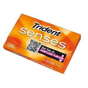 TRIDENT SENSES FRUIT TROPICAL 12u