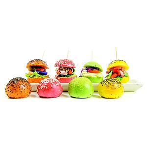 LFGN.MINI BURGERS COLORS 10g 100u