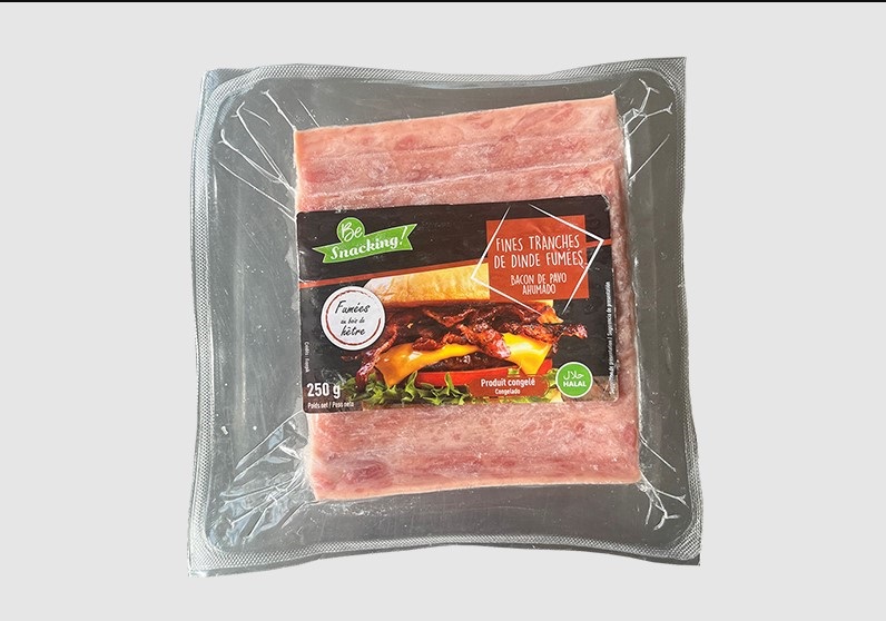 BACON PAVO FUMAT 8x250g Halal__